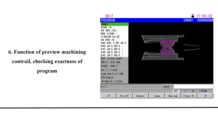 ATD980MEa machining toolpath preview for program verification